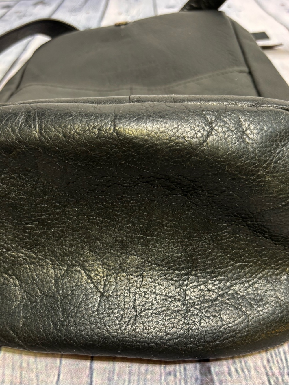 Aimee Kestenberg Tamitha Black Pebbled Leather Boho Classic Backpack Purse - Picture 10 of 15